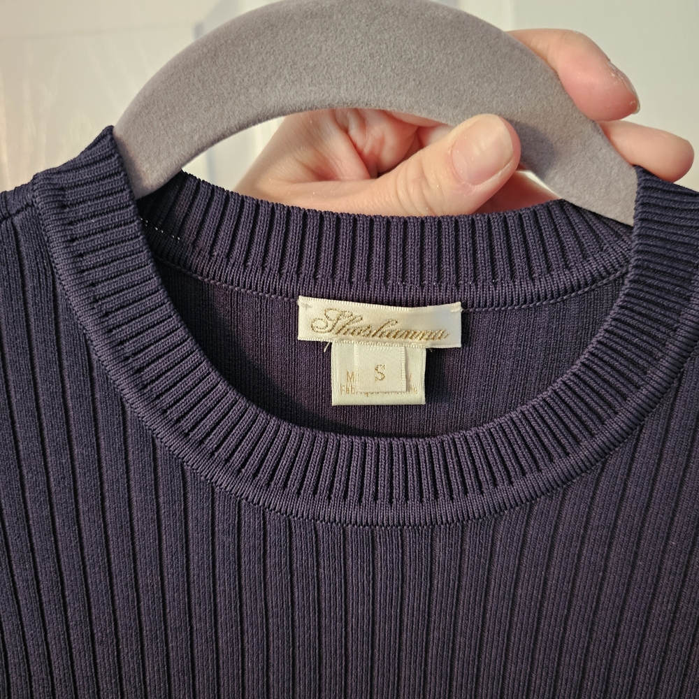 Studio Black Ribbed Top - Picture 10 of 10